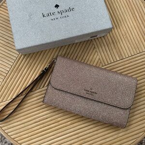 Kate Spade Shimmering Brown Clutch